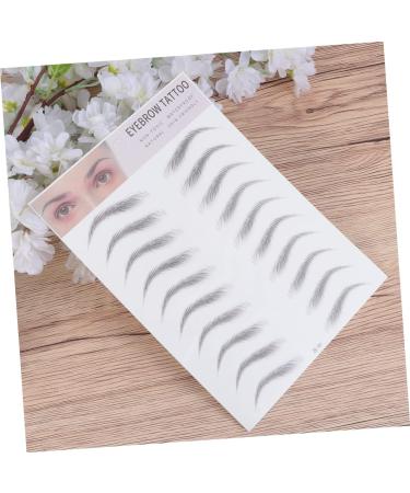 POPETPOP 6 Pcs 3d Eyebrow Stickers Eye Brow Shaping Kit Hair Like Eyebrows Eyebrow Trimming Shaper Miss 1 count (Pack of 1) Blackx3pcs - Buy Online on GoSupps.com