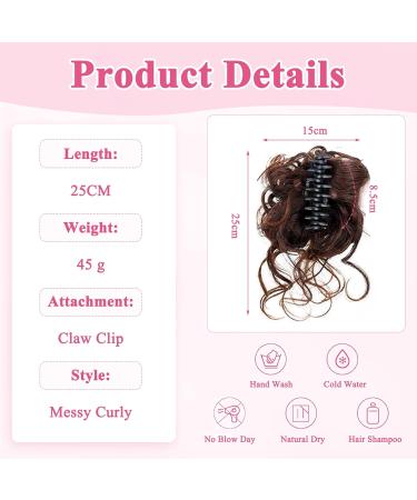Messy Hair Bun Hair Piece Claw Clip Tousled Hair Bun Hair Piece Fluffy natural scrunchie bridal cocktail hairpin Messy Hair Bun Extensions Curly Wavy Hair Scrunchies Ponytail Hair Extensions - Buy Online on GoSupps.com