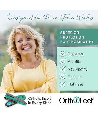 Orthofeet Solerno 8 Black Women's Plantar Fasciitis Shoes | Heel Pain Relief & Arch Support - Buy Online on GoSupps.com