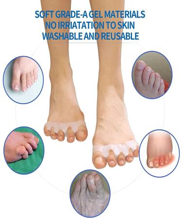 WenTigDY Toe Separators: Bunion Corrector for Women and Men - Toe Spacers, Straightener, Stretcher - Restore Toes to Original Shape - Pink - Buy Online on GoSupps.com