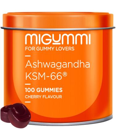 Gommes Ashwagandha - 100 Gummies au go t naturel de cerise - Withania Somnifera - Ashwagandha KSM-66 - Anxi t Anti-stress D tente naturelle - nergie et Vitalit - V g taliennes - Sans gluten