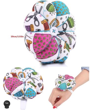 104PCS Pin Cushion Sewing Kit with Wrist Strap + 100 Straight Pins | Magnetic Needle Pad | Pocket Measuring Sewing Tools for DIY - Buy Online on GoSupps.com