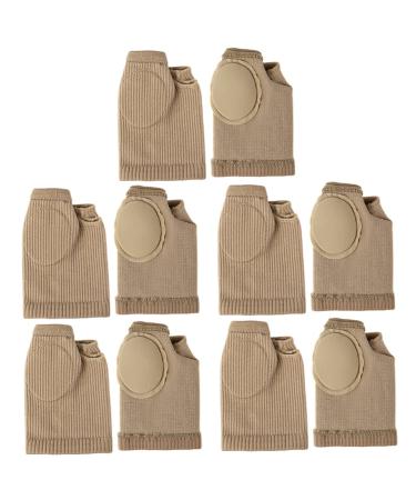 FRCOLOR 5 Pairs Forefoot Tabi Set Ankle Compression Sleeve Forefoot Shoe Pads High Heels Cushions Half Socks for Mules Foot Gel Pads Foot Pad Forefoot Insoles Soft Sebs Women's Toe Socks