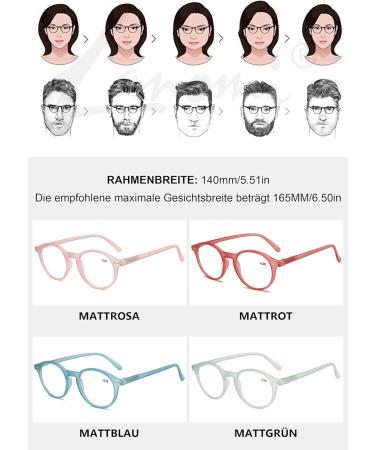 Shop Lanomi Blue Light Filter Reading Glasses for Men & Women Oval Matte Design with 3.0X Magnification - Buy Online on GoSupps.com