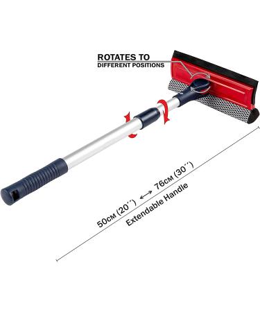DSV Professional Window Squeegee | 2-in-1 Cleaner with Telescopic Pole | Sponge & Rubber Strip | Adjustable for Multiple Angles - Buy Online on GoSupps.com