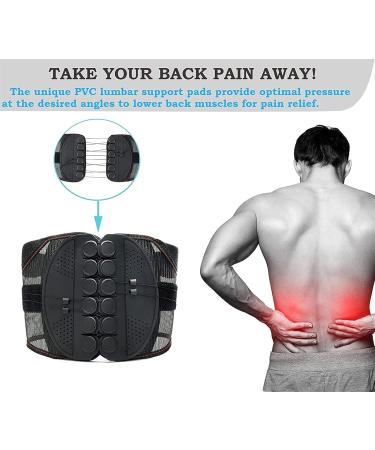 Unlou X-Large Lumbar Belt for Men/Women | Breathable Mesh with Lumbar Pad | Adjustable Posture Correction Waist Back Support - Buy Online on GoSupps.com