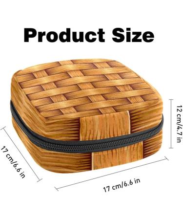 Stylish Structured Women's Binding-Up Bag - Portable Menstrual Pad & Cup Bag with Zipper for Teens & Women - Buy Online on GoSupps.com