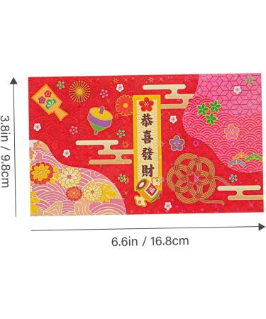 ABOOFAN 24 Pcs Japanese Spring Festival Red Packet Money Bag 2023 Rabbit Money Envelopes Asian Red Envelope Cartoon Red Envelope Rabbit Red Envelope Money Pouch China Paper Japanese-Style As Shown 1x2pcs 16.8X9.8CMx2pcs - Buy Online on GoSupps.com