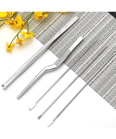 DOITOOL Stainless Steel Earwax Removal Pick Set - 10 Pcs Ear Cleaner Spoons for Cleaning, Portable Ear Care Tool Kit - Buy Online on GoSupps.com