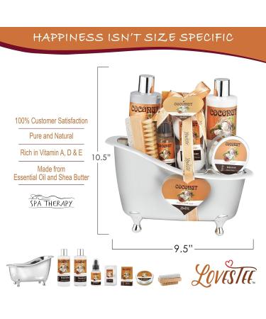 Relaxing Spa Gift Baskets for Women - Ultimate Coconut Bath & Body Set | Perfect Gift for Mom - Bath Bombs Massage Oil Scrub & More - Buy Online on GoSupps.com