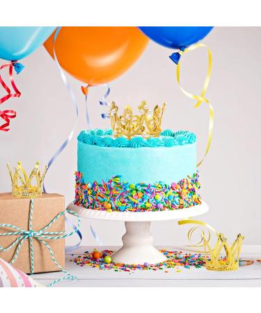 15Pcs Crown Cake Topper Gold Silver Mini Crowns Small Crystal Pearl Cupcake Toppers for Flower Arrangements Cupcake Baby Shower Birthday Party Wedding Decor Gold Silver - Buy Online on GoSupps.com