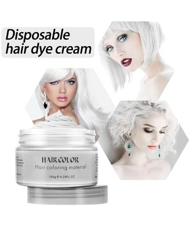 Acosexy White Temporary Hair Dye Color Wax 4.23oz - Natural Hair Spray for Kids Halloween Cosplay - Buy Online on GoSupps.com