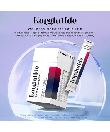 Korglutide Daily Peptide Supplement Powder - Advanced Oral Formula for Satiety & Body Composition Support - 3g Daily Stick - Wellness Solution (30 Count) - Buy Online on GoSupps.com