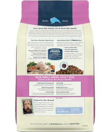 Blue Buffalo Life Protection Formula Small Breed Dry Dog Food - Natural & Nutritious Adult Formula - Buy Online on GoSupps.com