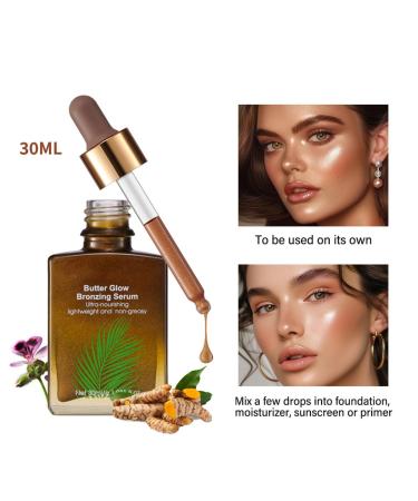 Buy MAEPEOR Glow Liquid Bronzer - Nourishing Bronzing Drops for Even Skin Tone & Radiant Sunkissed Complexion | 2 Shades Available - Buy Online on GoSupps.com