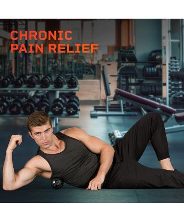 LifePro Peanut Ball Massager - Vibrating Foam Roller for Deep Tissue Therapy & Mobility | Vibration Roller for Recovery - Black - Buy Online on GoSupps.com