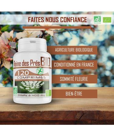 Meadowsweet Organic - 400 mg - 120 tablets - Buy Online on GoSupps.com