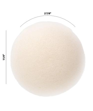Organic Blue Pre-Moistened Konjac Sponge - Chemical-Free Cleansing and Exfoliation (Green/Green Tea) - Buy Online on GoSupps.com