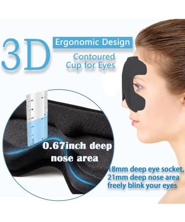 Eye Mask for Lash Extensions - 3D Contoured Sleep Mask with Zero Eye Pressure - Buy Online on GoSupps.com
