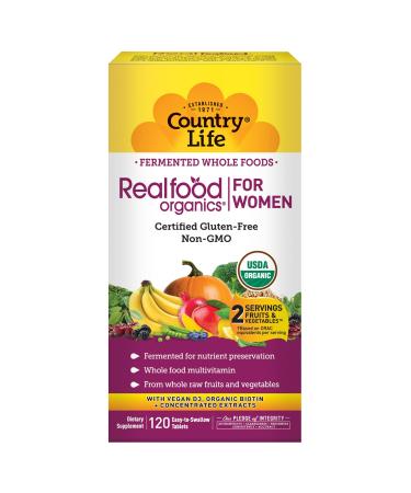 Country Life - Realfood Organics Her Daily 120 Tablets 120 Count (Pack of 1)
