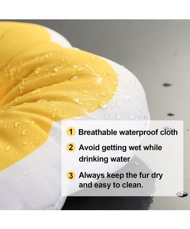 Soft Flower Cat Recovery Collar - Adjustable Anti-Bite Cone for Cat & Kitten - Breathable Waterproof E-Collar - Yellow - Buy Online on GoSupps.com