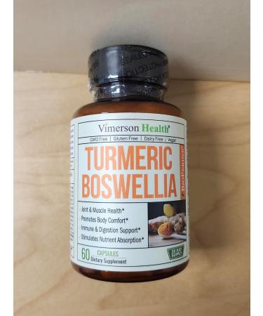Boswellia Turmeric Curcumin Supplement with Hemp Seeds & Lemon Balm Extract Joint Health & Mobility with Black Pepper for Absorption Natural Joint Supplement - Buy Online on GoSupps.com