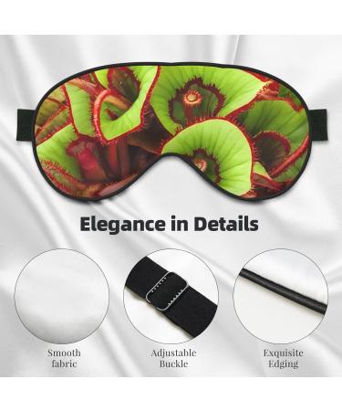 Reusable Soft Blackout Sleep Mask for Men & Women - Travel & Camping Must-Have | Carnivorous Plant - Buy Online on GoSupps.com