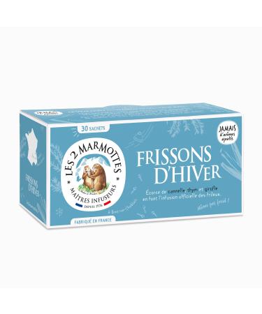 Les 2 Marmottes Winter Chills Infusion Thyme, Cinnamon & Clove No Added Flavors, 30 units