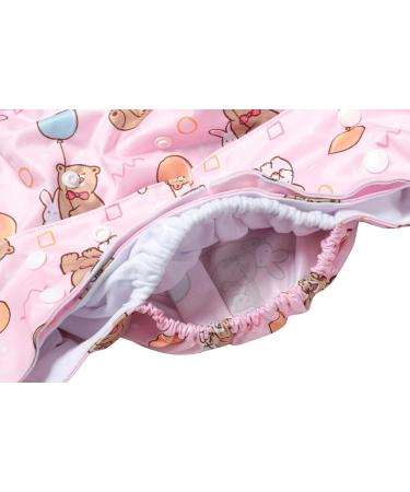 ABDL Adult Print Diaper - Unisex Bear & Balloon Pink Leak Proof & Highly Absorbent Japanese Standard - Buy Online on GoSupps.com