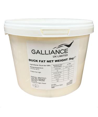 Duck Fat Catering Size Elevate Your Dishes To New Culinary Heights With This Gourmet Ingredient High Smoke Point Each Tub Has Approx 3KG Of Duck Fat