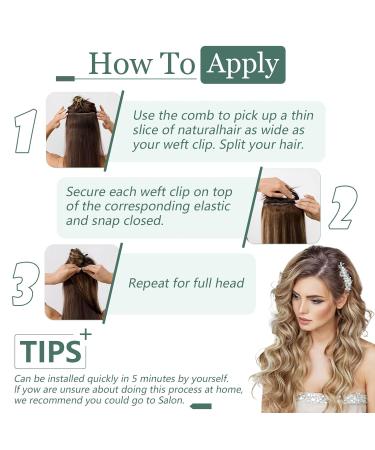 SEGO 12 PCS Clip-In Hair Extensions - Real Hair 180g 55cm Ash Rose - Affordable Full-Head Set with 22 Clips - Buy Online on GoSupps.com