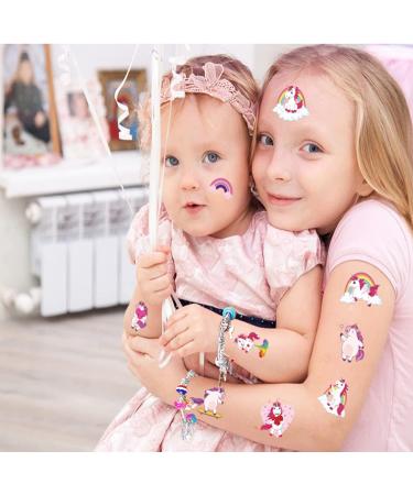 Unicorn Gifts for Girls - DIY Charm Bracelet Kit, Hair Chalk, Headband in Giftable Box - Buy Online on GoSupps.com
