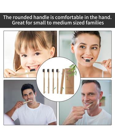 Eco-Friendly Bamboo Toothbrush Set - 4 Sustainable Nano Toothbrushes with 20 000 Soft Bristles - Buy Online on GoSupps.com