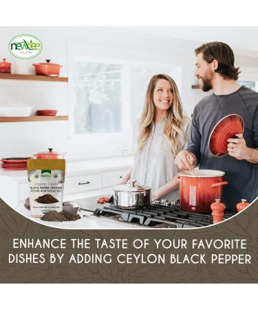 Newtree Organic Ceylon Black Peppercorns (3.5Ooz) 100g - Non-GMO Vegan and Gluten Free - Perfect for Grilling Roasting & Seasoning your Favorite Dishes - USDA Certified and Sourced from Sri Lanka - Buy Online on GoSupps.com