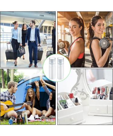 DKBT Small Fine Fog Spray Bottles - 60ml White Plastic Atomizer - 2 Pack for Perfume & Water - Travel-Friendly Mini Empty Spray Bottles - Buy Online on GoSupps.com