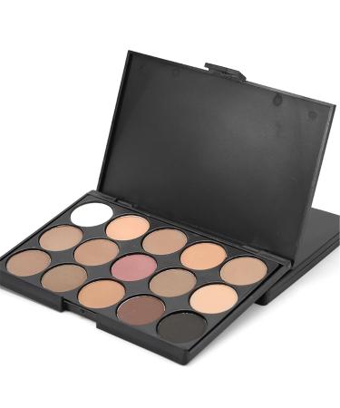 FashionDay Pro 15-Color Eyeshadow Palette - Professional Cosmetic Contouring Kit for Daily Glam Looks - Buy Online on GoSupps.com
