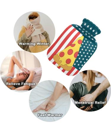 USA Flag Naanle Hot Water Bottle with Cover | 1L Heat Therapy for Pain Relief - Perfect for Bed Hand & Foot Relief - Buy Online on GoSupps.com