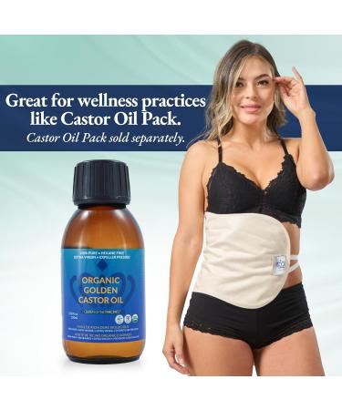 Queen of the Thrones Organic Golden Castor Oil 3.38 oz | 100% Pure Certified Organic & Hexane-Free | Moisturizing Oil for Skin Hair & Nails - Buy Online on GoSupps.com