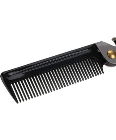 Shopping Spree Folding Beard Comb Wooden Beard Comb Stainless Husband wooden comb - Buy Online on GoSupps.com