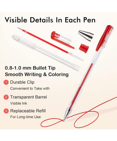 Shuttle Art 120 Unique Colors Gel Pen Set for Adult Coloring Books - Non-Duplicate Art Markers - Buy Online on GoSupps.com