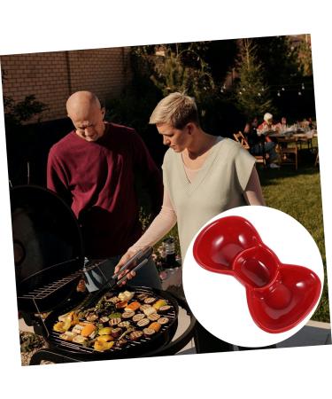 Milisten 3 Pcs Dipping Dish Soy Sauce Ceramics Snack 13.2X7.8X2.8CMx3pcs Redx3pcs - Buy Online on GoSupps.com