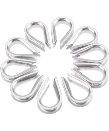 Mtsooning 10PCS Stainless Steel Rope Thimble Rigging Wire Chain Clamp Clip for Sailing Boat Anchor Fishing - Ideal for Commercial & Industrial Applications - Buy Online on GoSupps.com