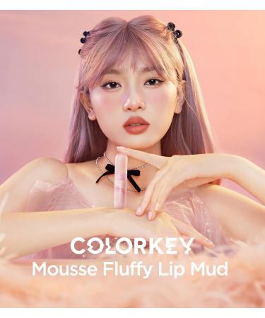 COLORKEY Velvety Mousse Fluffy Lip Mud (608 Brick Heart) - Long Lasting Matte Lipstick | Smooth Velvet Lip Stains in Sunset Warm Colors - Buy Online on GoSupps.com
