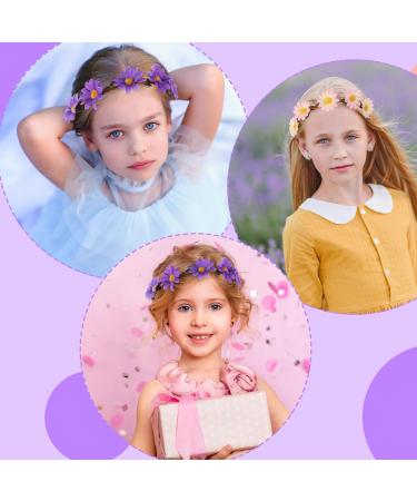 Wllhyf 5-Piece Flower Crown Headband Set - Fashionable Hawaiian Hair Flowers for Summer Festivals Weddings | Fairy Head Jewelry & Accessories - Buy Online on GoSupps.com