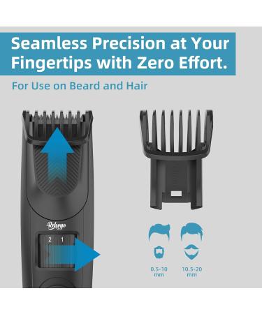 Men's Beard Trimmer - 40 Length Adjustable Professional Stainless Steel Electric Grooming Clipper for Mustache & Facial Hair Perfect Gift for Men Dads & Him - Buy Online on GoSupps.com