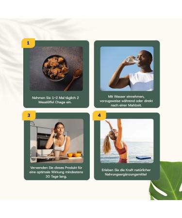 Cupplement Chaga Powder Organic Combideal 4x 60 grams Mushroom Immune System Powder Multipack - Buy Online on GoSupps.com