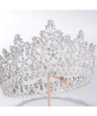 S SNUOY Silver Queen Bridal Crown Tiara Headband for Wedding - Buy Online on GoSupps.com