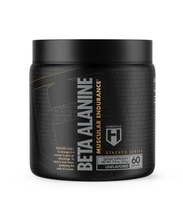 HOSSTILE Beta-Alanine Beta Alanine Powder Beta Alanine Pre Workout Delays Muscular Fatigue Increases Strength & Performance Unflavored 60 Servings