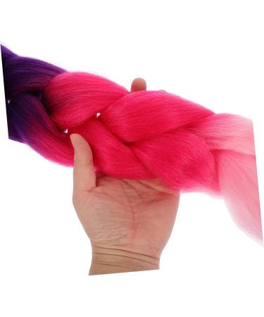 SHERCHPRY purple hair extensions Big Braid Jumbo Braiding Hair Colored Hair Extensions for Braiding Ponytail Braid Braiding Hair Extensions for Women wigs colored Hairpiece headgear giant - Buy Online on GoSupps.com
