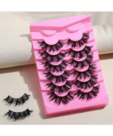 Uranian 20mm D Curl False Eyelashes - Long, Dramatic, Volume Fake Lashes for Women - 7 Pairs - Buy Online on GoSupps.com
